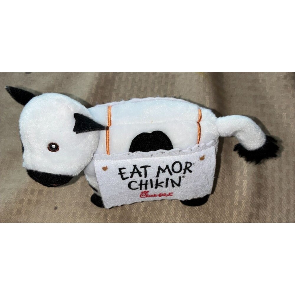 Chick-Fil-A Plush Cow Toy Eat More Chicken Mor Chikin Advertisement 6” New 2025